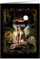 The Guardian - Fairy with Lions card