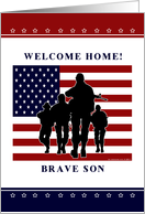 Son - Welcome home from military card