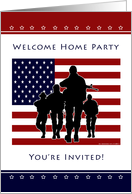 Military Welcome Home Party Invitation card