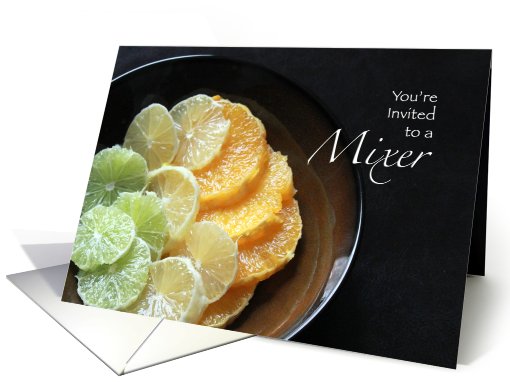 You're Invited - Business Mixer - Lemon Lime Orange Bowl card (801438)