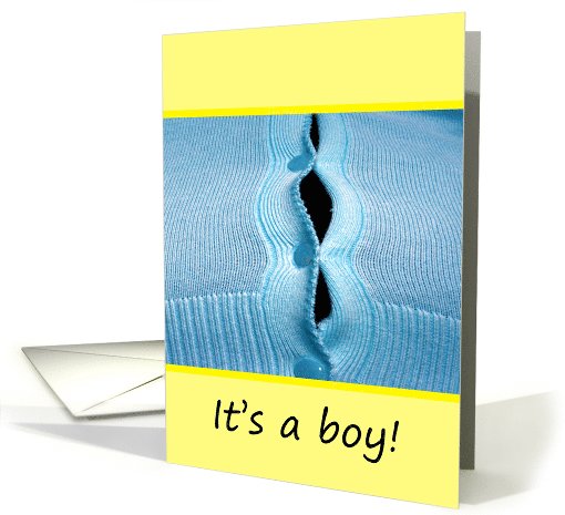 Bust your buttons! It's a boy-congratulations card (692574)