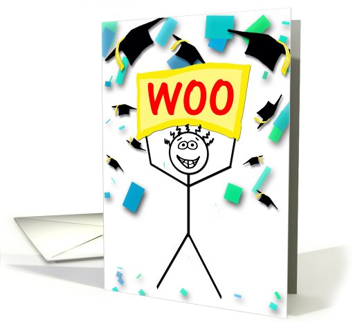 Woohoo! Congrats graduate! card (787200)