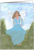 Angels in Blue, landscape, note card