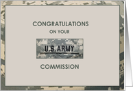 Army Commission Greetings card