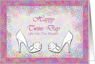 Happy Twins Day Twin Daughters card