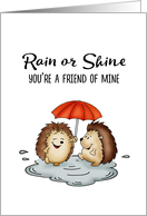 Rain or Shine - You’re a friend of mine - Friendship card