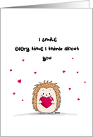 I Smile Every Time I Think About You card