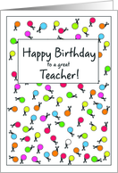 Happy Birthday Teacher! card