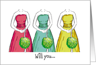 Friend, will you be my bridesmaid? card