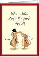 Hochzeit, Wie schn, dass Ihr Euch traut! German, Deutsch card
