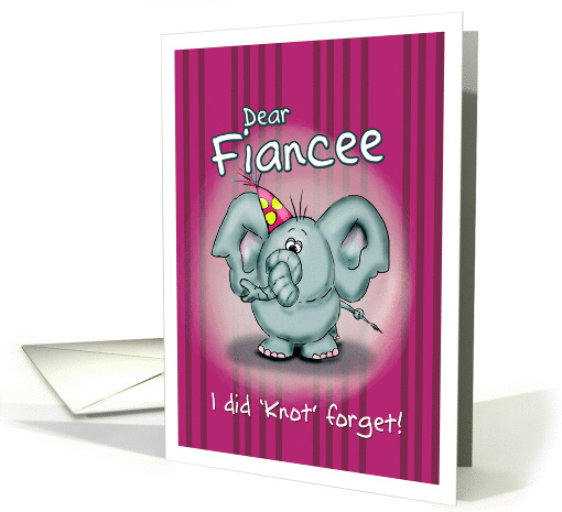 Fiance Elephant - I did knot forget! card (840603)