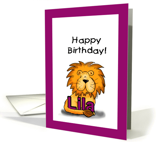 Happy Birthday Lila! card (845203)
