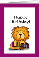 Happy Birthday Lilah! card