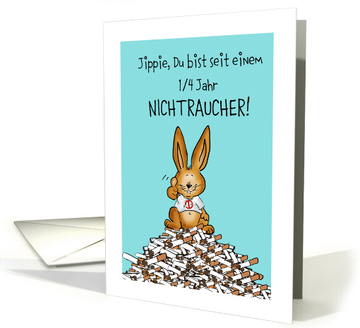 Nichtraucher-Glckwunsch, German, No Smoking Congratulations card