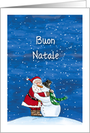 Buon Natale, italien, Babbo Natale, Christmas, card