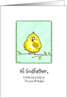 Godfather - A little Bird told me - Birthday card