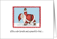 Santa Claus in Yoga...