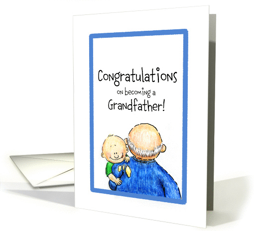 Congratulations on becoming a Grandfather card (859342)