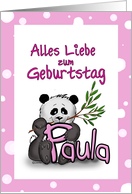 Paula Geburtstag - Happy Birthday Paula card