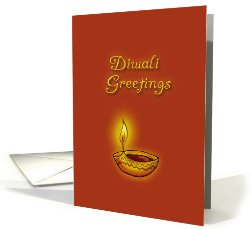 Diwali Deepawali Festival of Lights Candle Greetings card (864141)