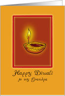 Happy Diwali to my Grandpa card