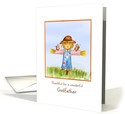 Thankful for a wonderful Godfather - Thanksgiving card (865181)