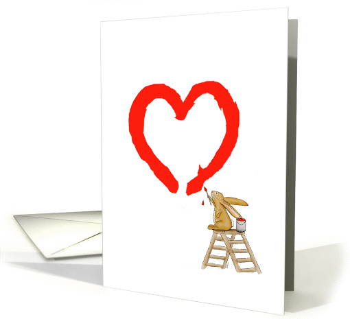 Valentine's Day - I love you heart - Some Bunny loves you! card