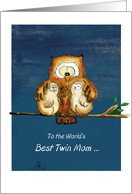 Mothersday - Best Twin Mom card