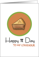 Happy Pi Day to my Colleague, 3.14 card