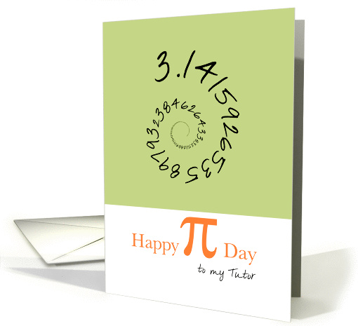 Happy Pi Day to Science Tutor 3.14 card (910544)