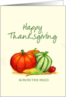 Happy Thanksgiving across the miles card