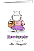 terHumorous Happy Birthday for a Step Daughter who likes Purses card