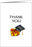 Thank you for the Graduation Gift - Gift with Graduation Hat card