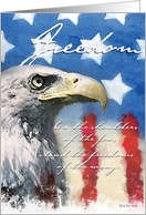 Bald Eagle Troop Support - Freedom card
