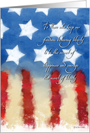Painted Flag Troop Support - Liberty card
