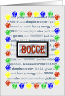 Bocce Theme card, any occasion card
