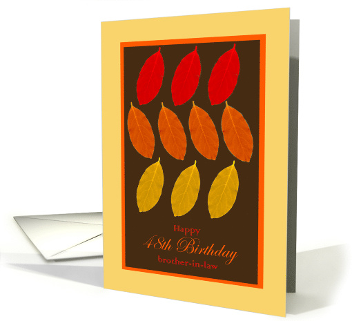 48th Birthday for Brother-in-law, fall foliage card (721779)