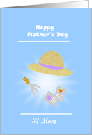 #1 Mom, Happy Mother’s Day, Gardening card