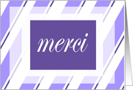 Merci - thank you for the donation card