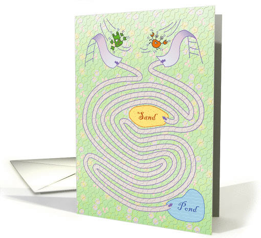 Twice As Fun Maze - Two Year Old Birthday card (989697)