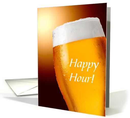 Happy Hour Cold Beer Invitation card (1256986)