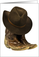 Groomsman Invitation, Cowboy Boots card