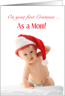 First Christmas as Mom, Baby Card