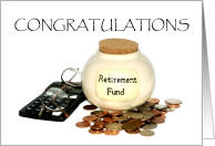 Congratulations, Retirement Fund, for Accountant card