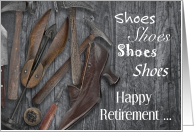 Congratulation Retirement for Shoe Cobbler card
