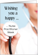 Happy Nurse Practitioner Week, Stethoscope card