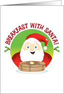 Pancake Breakfast with Santa Invitation card