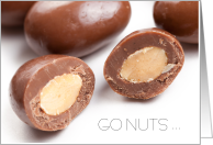 Go Nuts, February 25th, National Chocolate Covered Nut Day card