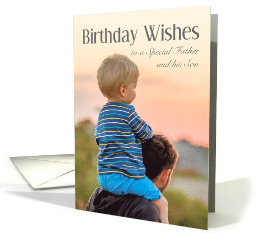 Birthday Wishes for Both Father and Son card (1571182)