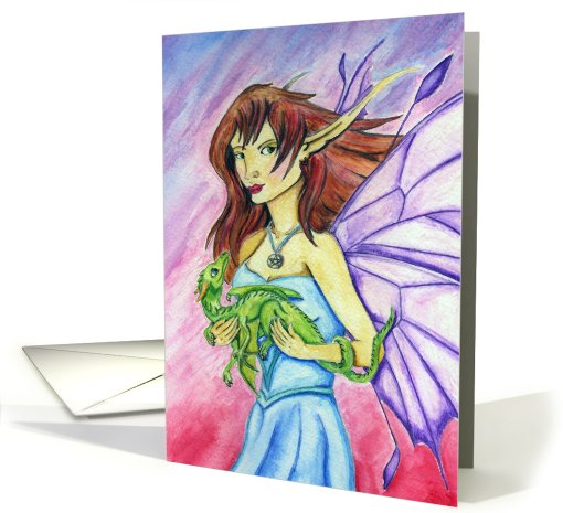 Fairy with Baby Dragon card (643799)